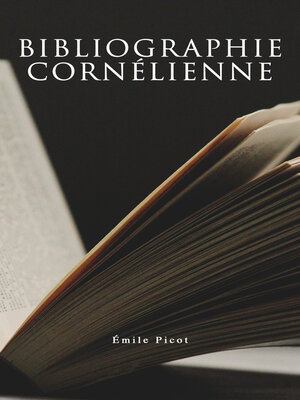 cover image of Bibliographie cornélienne